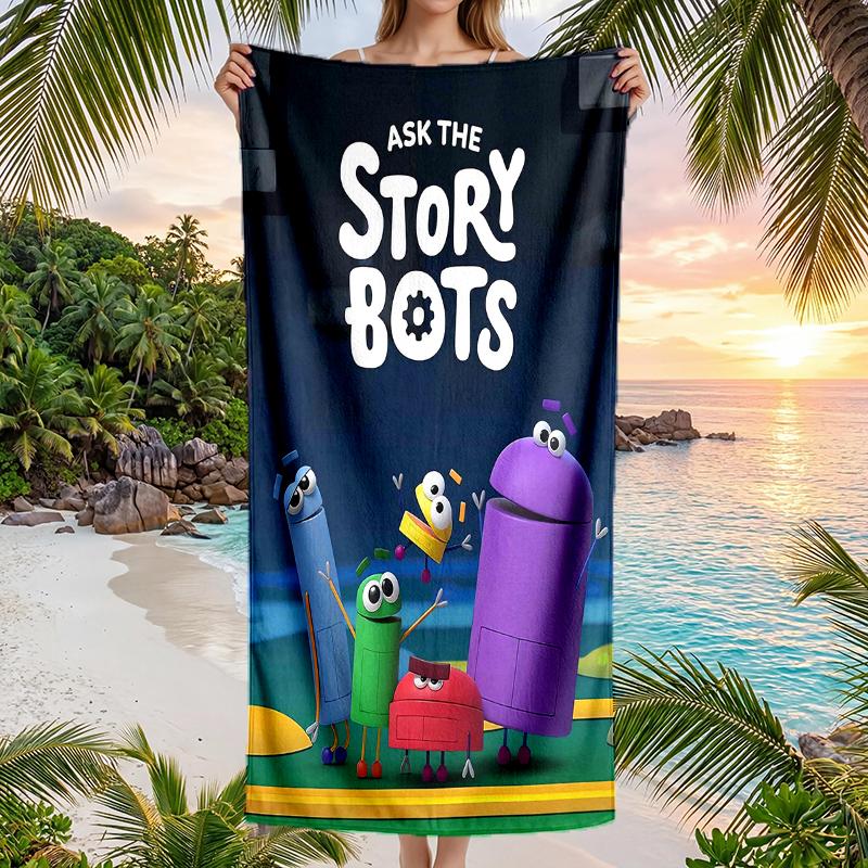 Ask Storybots Fashion Beach Towel: Ideal for Summer Adventures Soft, absorbent and quick drying suitable for swimming and bathing