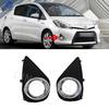Car Front Fog Light Cover Lower Bumper Foglight Hole Grilles Bezel Fit For Toyota YARIS 2014 2015 2016 2017