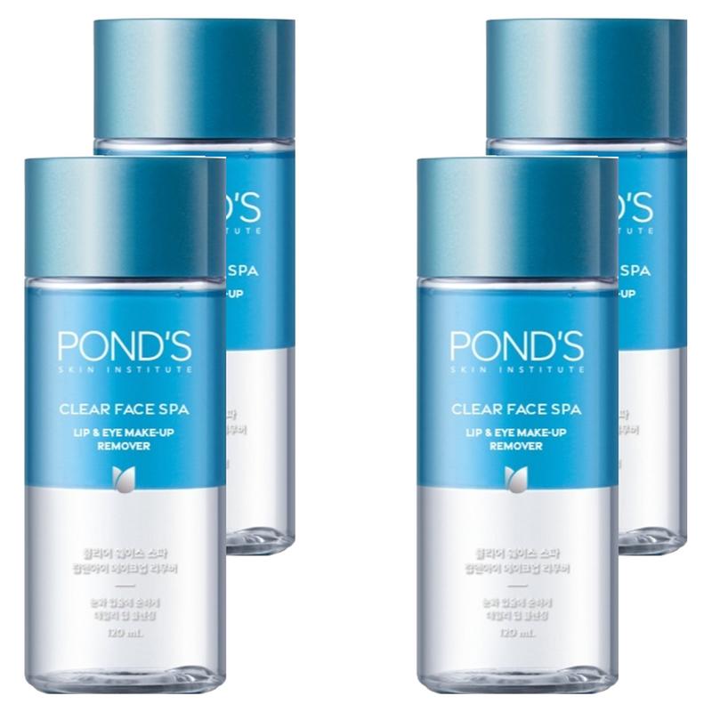 Ponds Clear Face Spa Lip & Eye Makeup Remover, 120ml, 4 pcs