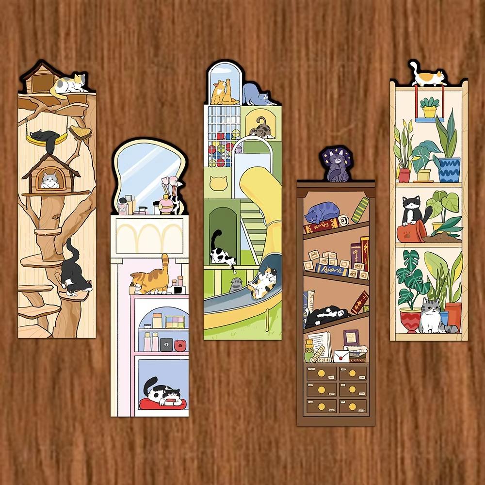 Cartoon Paper Bookmark 30Pcs Page Marking Cards Creative Reading Page Book Marking Gifts