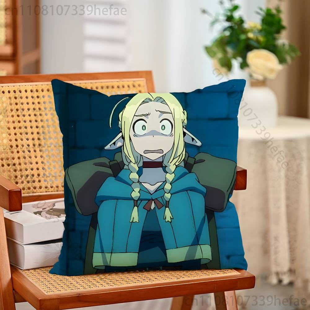 DDelicious in Dungeon marcille Throw Pillow Case For Decoration 30cm 50cm 55cm Square Home Pillowcase Case