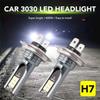 H4 H7 LED Car Fog Light Bulbs H1 H3 H11 9005 9006 Super Bright CSP LED Headlight DRL Lamp Kit High Low Beam 6000K 12V 24V