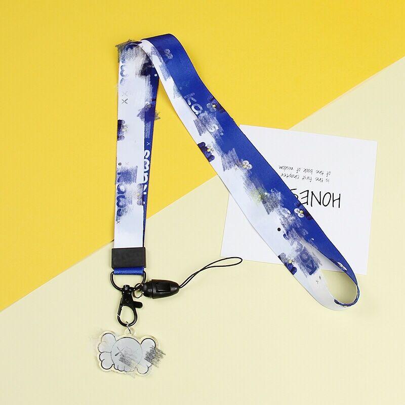 Cartoon Mobile Phone Lanyard, Cute Pendant, Wide And Flat Braided Belt, Lanyard, Key, Badge, Card Cover, Neck Lanyard.