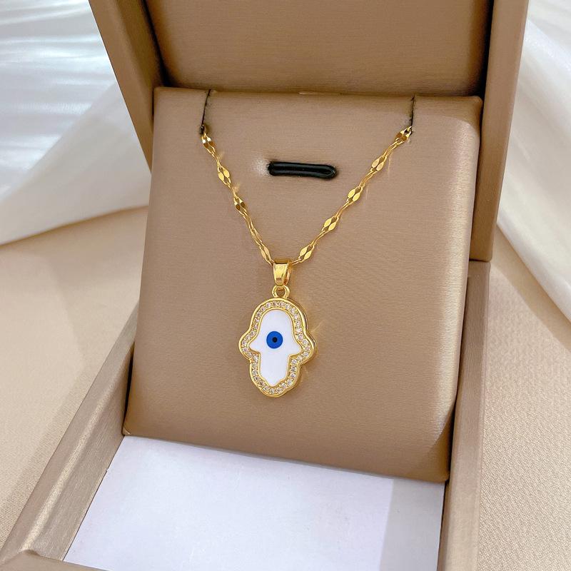 Геометрические Популярные Элементы Роскошное Банкетное Свадебное Ожерелье Женская Универсальная Цепочка на Ключицу Титановая Сталь