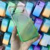 Постепенное изменение цвета Новый модель подходит для iPhone17Pro противоударный чехол для мобильного телефона Apple 13 большое кольцо для просмотра мягкий чехол защитный чехол 16