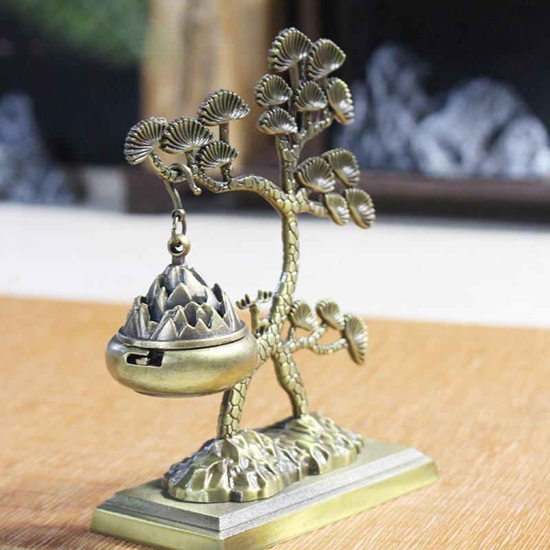 Сосновые китайские украшения для ароматерапии, благовония, чайная церемония, агаровое дерево, подвесная печь, домашний декор для интерьера, креативная горелка
