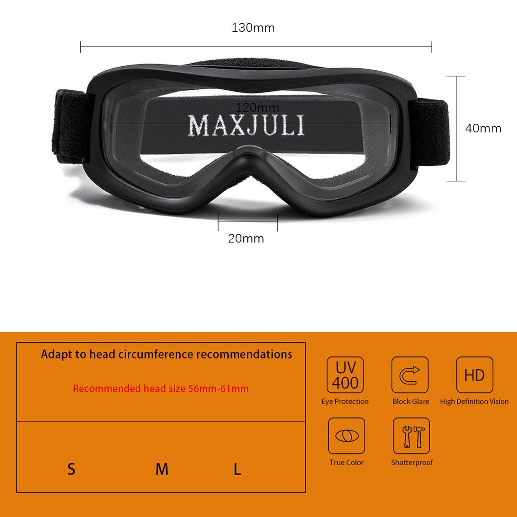 Лыжные очки MAXJULI - совместимые со шлемом очки для зимних видов спорта для детей от 0 до 4 лет с защитой UV400 4301