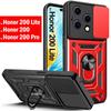 Slide Camera Funda for Honor 200 Lite Case Push Lens Ring Stand Protect Cover for Honor 200 Pro 200 Lite 5G Shockproof Capa
