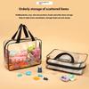 Waterproof Storage Bag Transparent PVC Tote Pouch for Building Blocks Beach Toys Toiletries