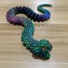 3D Printed Snake Toy Articulated Snake with Openable Mouth And Retractable Teeth Flexible Fidget Snake Toy for Adults Kids