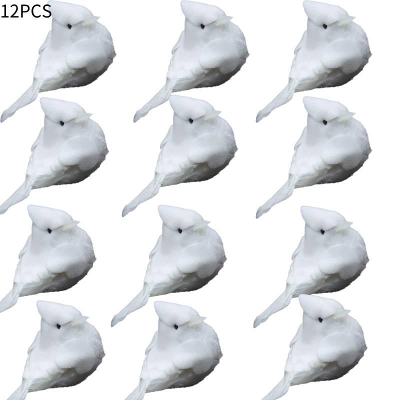 Whimsical Natural Material Robin Bird Ornament For Holiday Tree Decor Style