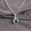 Chrome Diopside Gemstone 925 Stamped Silver Jewelry Zircon Pendant Birthday Gift CZP-7-11