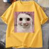 Goofy Ahh Cat T Shirt Meme Dank Cursed Weirdcore Cringey T-Shirts Men Women I Got Too Silly Tshirt Huh Cat Memebn Crying Cat