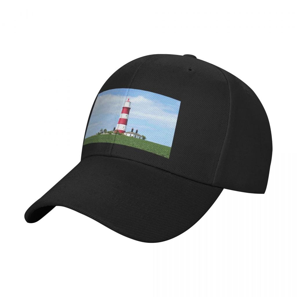Happisburgh Lighthouse Baseball Cap Streetwear hiking hat Golf Hat western Mens Luxury Womens