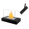 Tabletop Firepit Light Stylish Portable Rectangular Alcohol Fireplace Light for Home Bar Ambiance