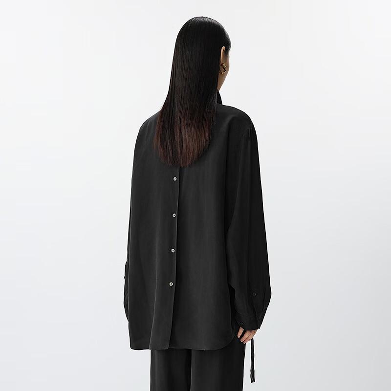 JNBY 2025 Spring Loose Long Sleeve Collared Shirt