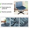 Armless Chair Slipcover Criss Cross Accent Mid Back Wide Seat Swivel Task Chair Protector Stretch Removable for Living Room Bedroom Accent Chair