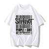 2026 Новая Американская Уличная Тяжелый Металл Slipknot Графический Принт Футболка Группа Периферийный Узор Печать Летняя Футболка с Коротким Рукавом