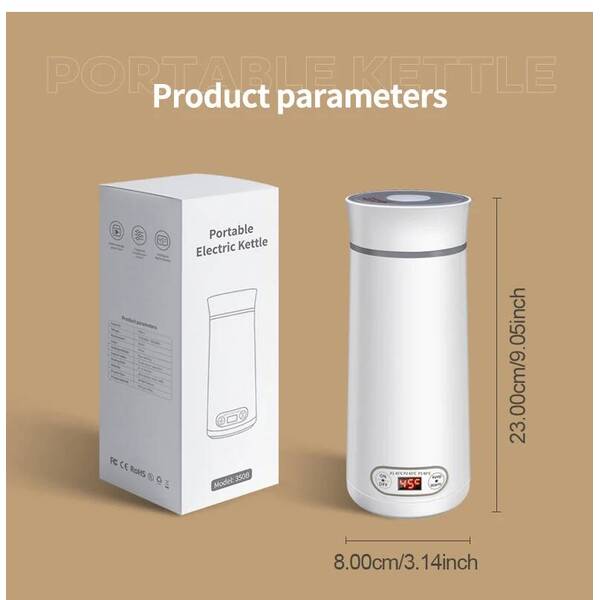 Portable Stainless Steel Kettle Mini Electric Bottle Thermal Cup For Boil Hot Water Baby Milk Powder