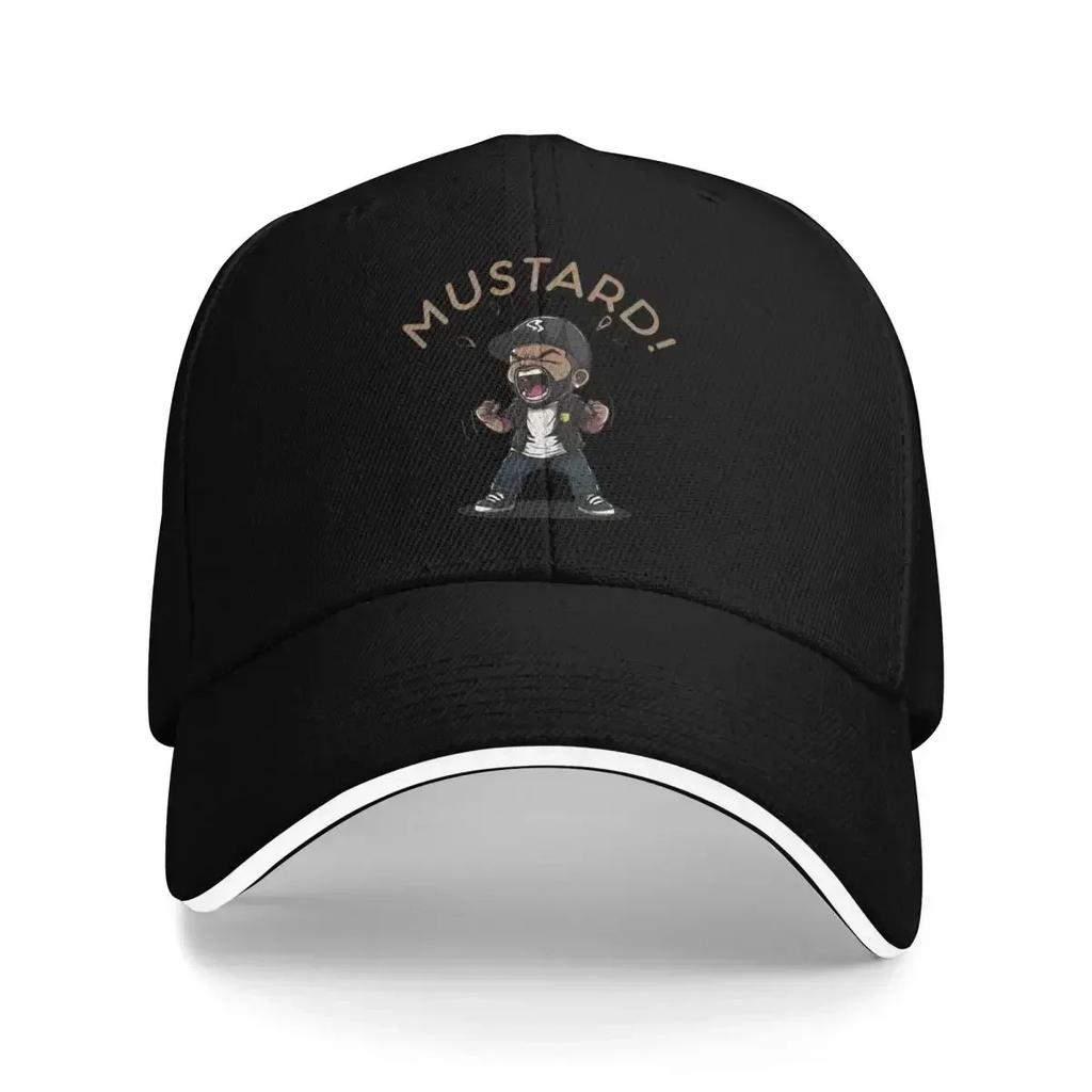 Спортивная кепка Кендрика Ламара Мем Горчичная Бейсболка Унисекс Стиль Snapback Кепка Мультяшная Формальная Гольф Солнцезащитные Кепки