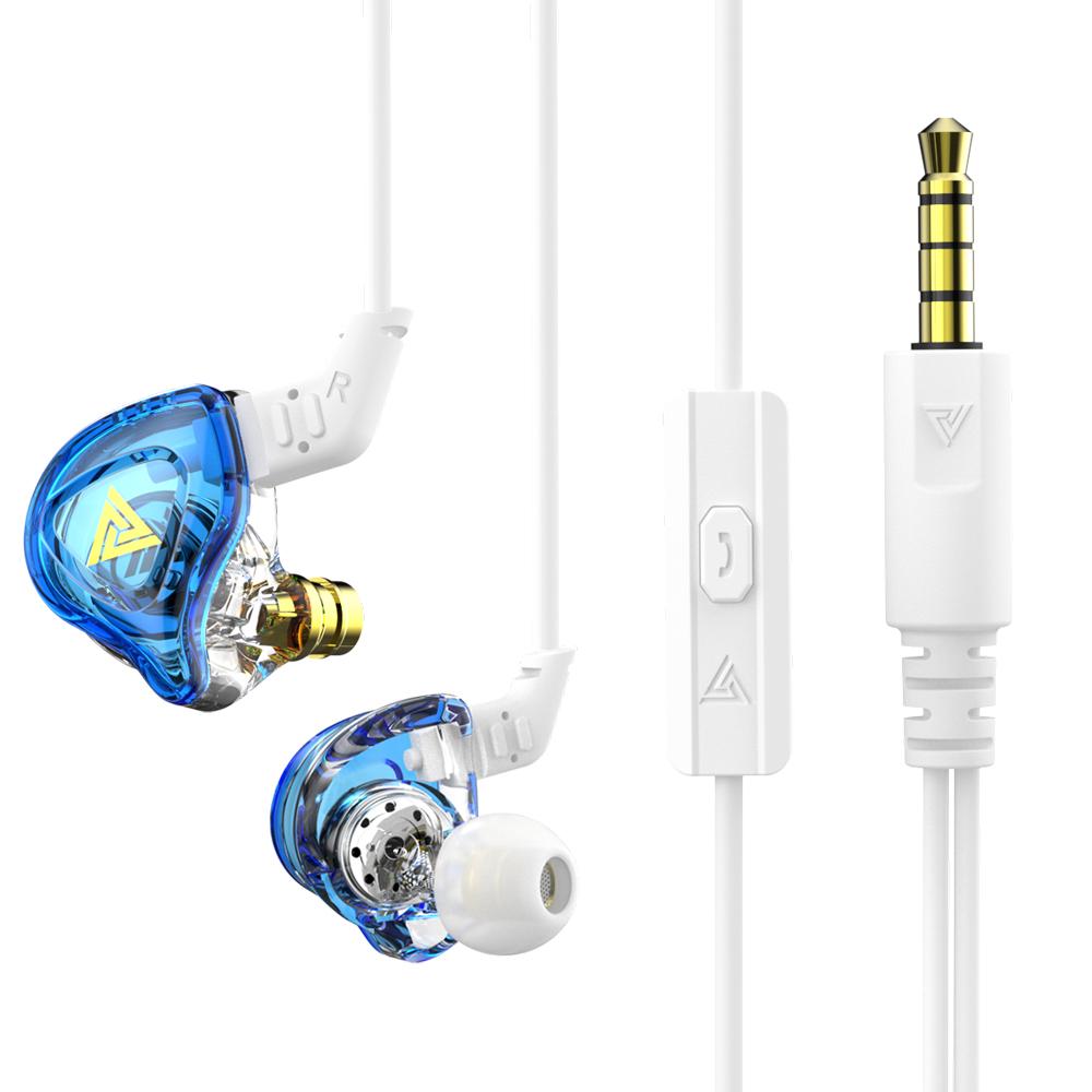 Оригинальные наушники QKZ AK6 Copper Driver HiFi, проводные, спортивные, с басами, стереогарнитура, музыкальные наушники-вкладыши 3,5 мм с микрофоном