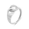 Серебряное кольцо с фианитами, вес изделия 2,03 гр (2209386)