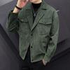 Autumn Men's Long-sleeved Jacket Jacket Korean Version of Casual Slim Tooling Slim Fashion Trend Corduroy Jacket