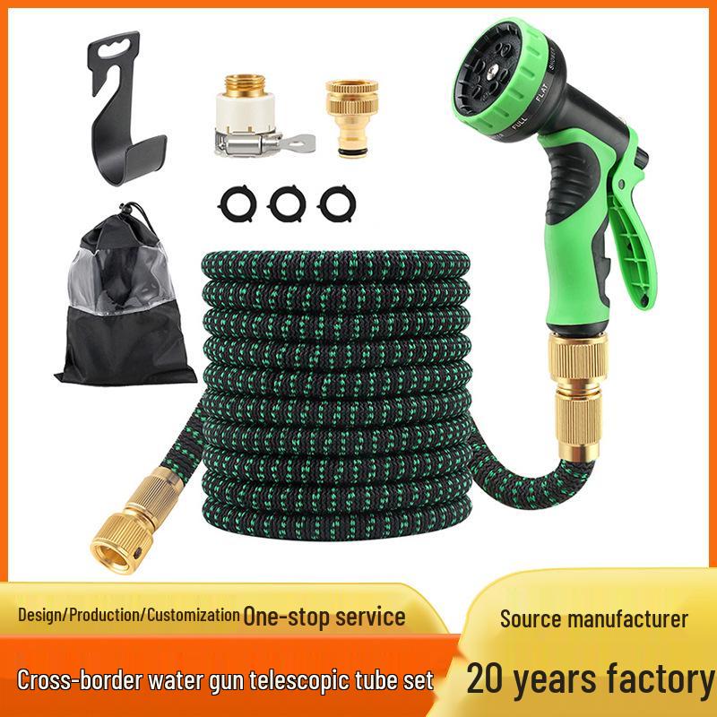 Retractable High-Pressure Garden Hose & Water Gun for Car Wash & Horticulture