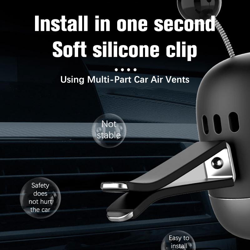 Автомобильный освежитель воздуха, креативный мини-робот, вентиляционное отверстие, зажим для ароматизаторов, вентиляционное отверстие, ароматерапия, автомобильный интерьер