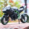 1/12 Kawasaki Ninja H2R Alloy Racing Cross-country Motorcycle Model Simulation Toy Street Motorcycle Model Collection Kids Gifts