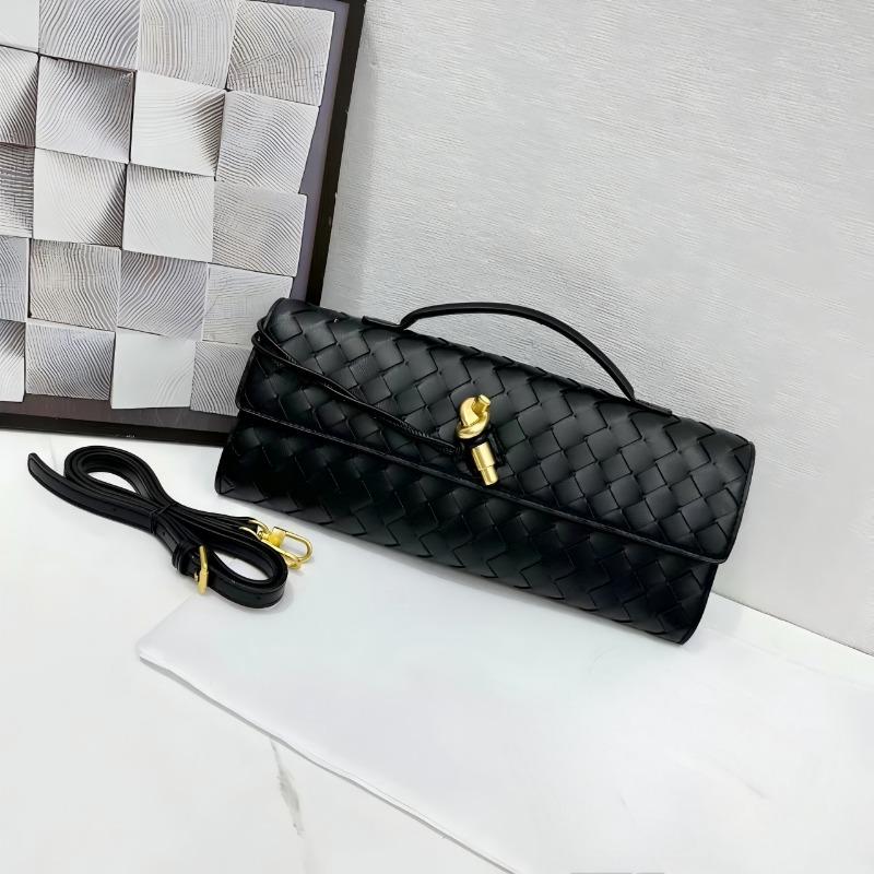 Hand-woven Bag, Hardware Lock, Dinner Bag, High-end Shoulder Bag, Women's Underarm Clutch Bag