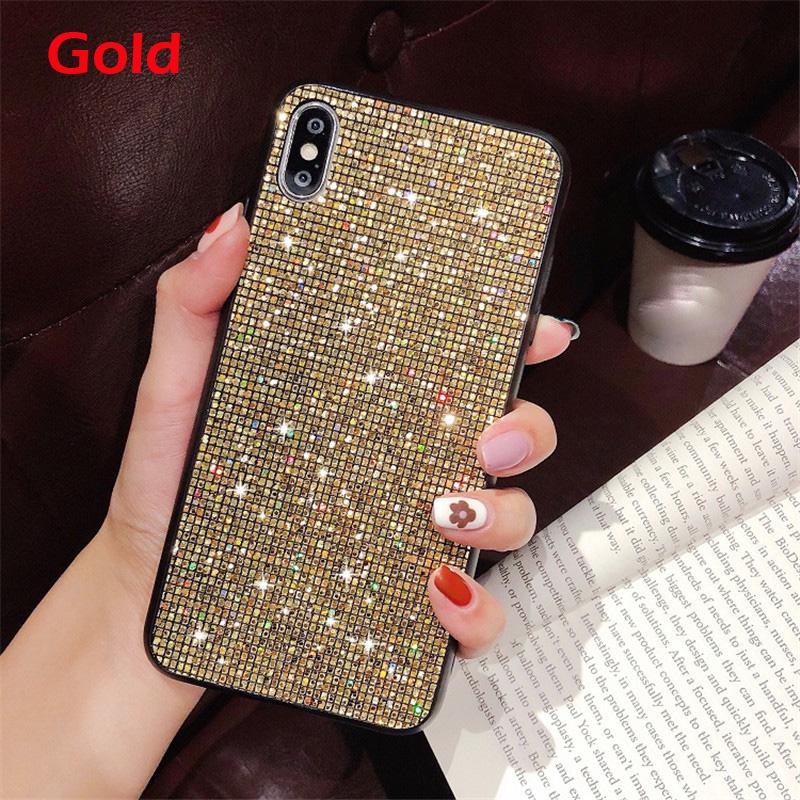 Для iPhone 16 15 14 Redmi Note 13 12 Pro Samsung S25 S24 S23 A05 A06 A13 A14 A15 A16 Блестящий чехол для телефона с пайетками и пудрой, блестящая задняя крышка с бриллиантами