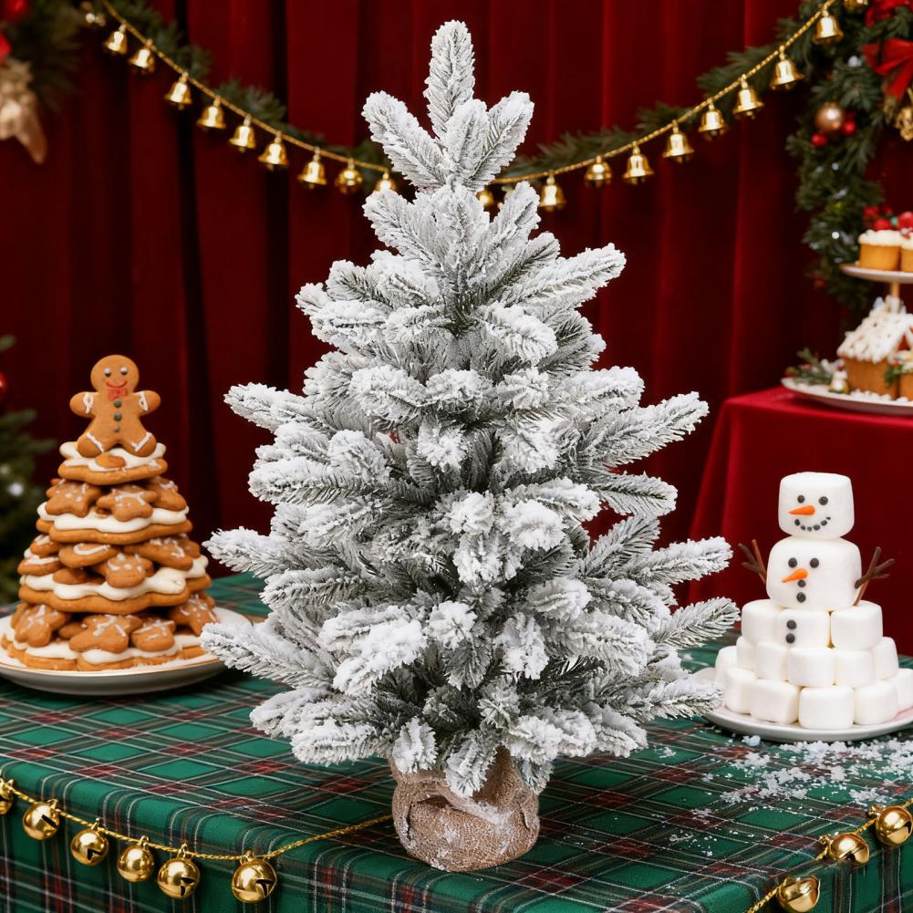 Украшение для рождественской елки Трехмерная рождественская елка Мини-рождественская елка с джутовой основой для внутреннего настольного декора