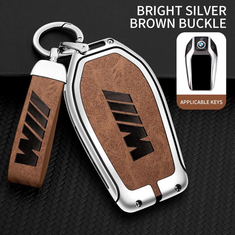 HINB3 M Emblem Car Key Case Cover Shell for BMW LED Display G30 G12 G11 G32 G31 5 7 Series I8 I12 G01 X3 X4 G02 G05 X5 G07 X7 Keychain