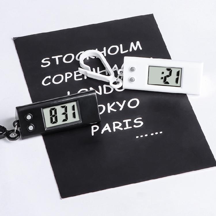 Брелок для электронных часов из АБС-материала для студентов, практичные мини-цифровые часы