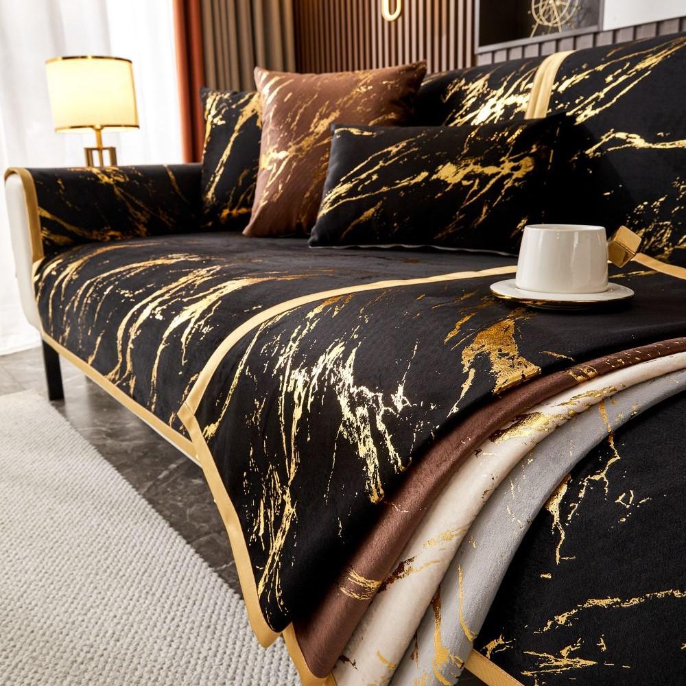 Чехол для дивана Four Seasons New European style Gold Edge, подушка для сиденья, современный простой нескользящий чехол для дивана