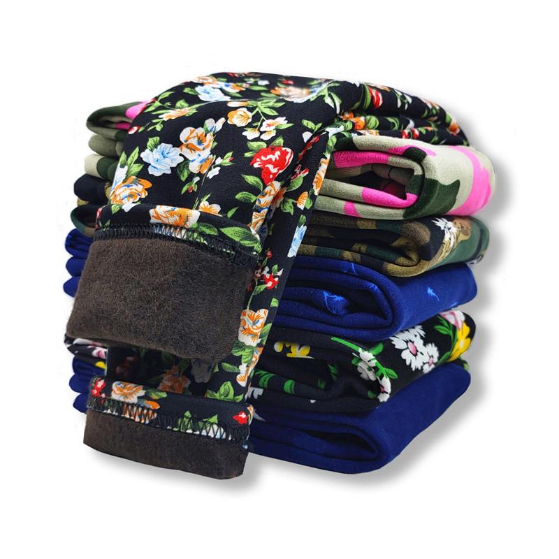 Детские леггинсы, тонкие флисовые штаны для маленьких девочек, детские камуфляжные штаны с цветочным принтом розового и красного цвета, брюки для девочек