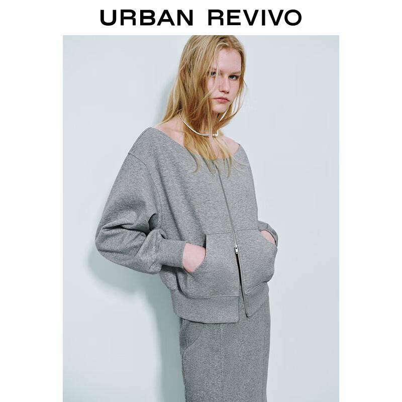 UR Women's 2025 Spring Casual Sporty Double-Zipper Jacket