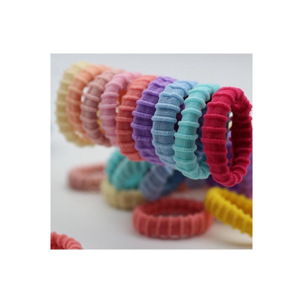 Женская красочная ультрагибкая зубчатая коробка из 20 наборов резиновых пряжек для полотенец