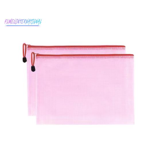 2 шт. прозрачные водонепроницаемые пакеты для файлов A4 A5-держатель для файлов, сетчатые карманы, яркие цветные пластиковые пакеты для хранения с веревочной ручкой