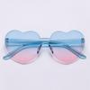 Trendy Gradient Lenses Candy Color Party Sun Glasses Heart-shaped Sunglasses Heart Glasses Shades