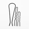 Women Hair Insert Comb Messy Bun Hair Pin Metal Wave Shape Hair Fork For Part*eh