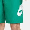 Nike Клубные шорты на шнуровке, удобные, с принтом логотипа, повседневные, мужские, зеленые FN3304365