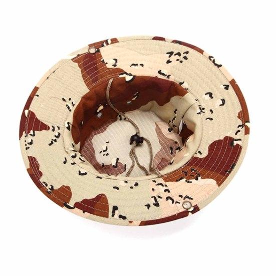 Рыбацкая шляпа с широкими полями, регулируемая солнцезащитная шляпа, камуфляжная шляпа для кемпинга, походная шляпа для рыбалки на открытом воздухе