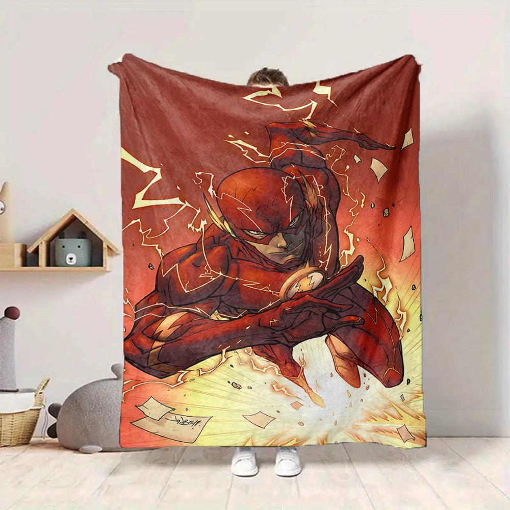 1pc Flash, Speed Force Blanket Polyester Fiber, All Season Comfort for Sofa, Bed, Office, Car, Camping Ideal Home Decor & Gift, Office Comfort