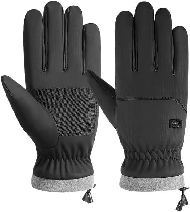 Touch Screen Winter Gloves for Men Outdoor Cycling Sports Running Motorcycle Ski Fleece Non Slip Full Fingers Warm Gloves