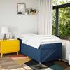 Maison Exclusive - Sommier à lattes de lit avec matelas Bleu 90x200 cm Tissu
