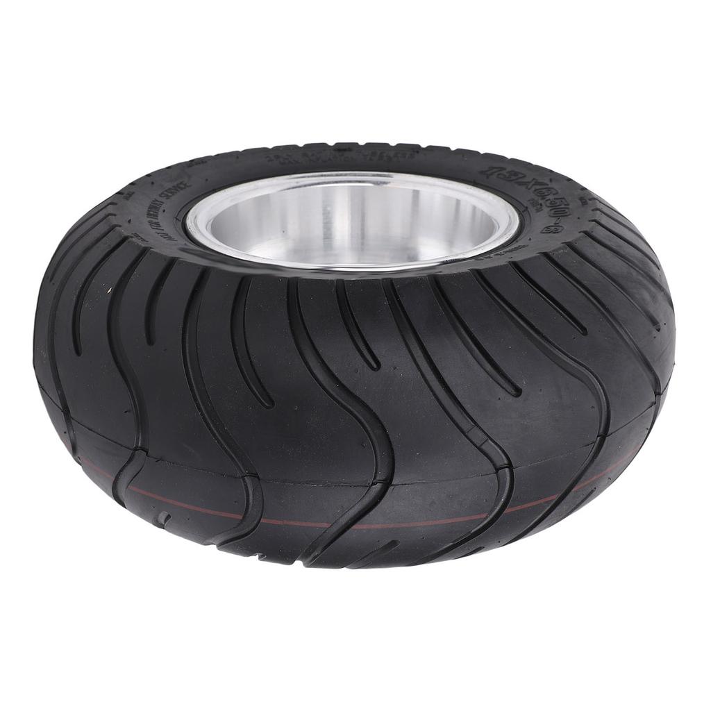 13x6.50 6 Tubeless Tires with Rim Anti Explosion 6 Inch Vacuum Tubeless Tire for Garden Tractor Rider Mower ATV UTV