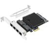 EB-LINK Четырехпортовая гигабитная серверная сетевая карта PCIe Intel 82571T4