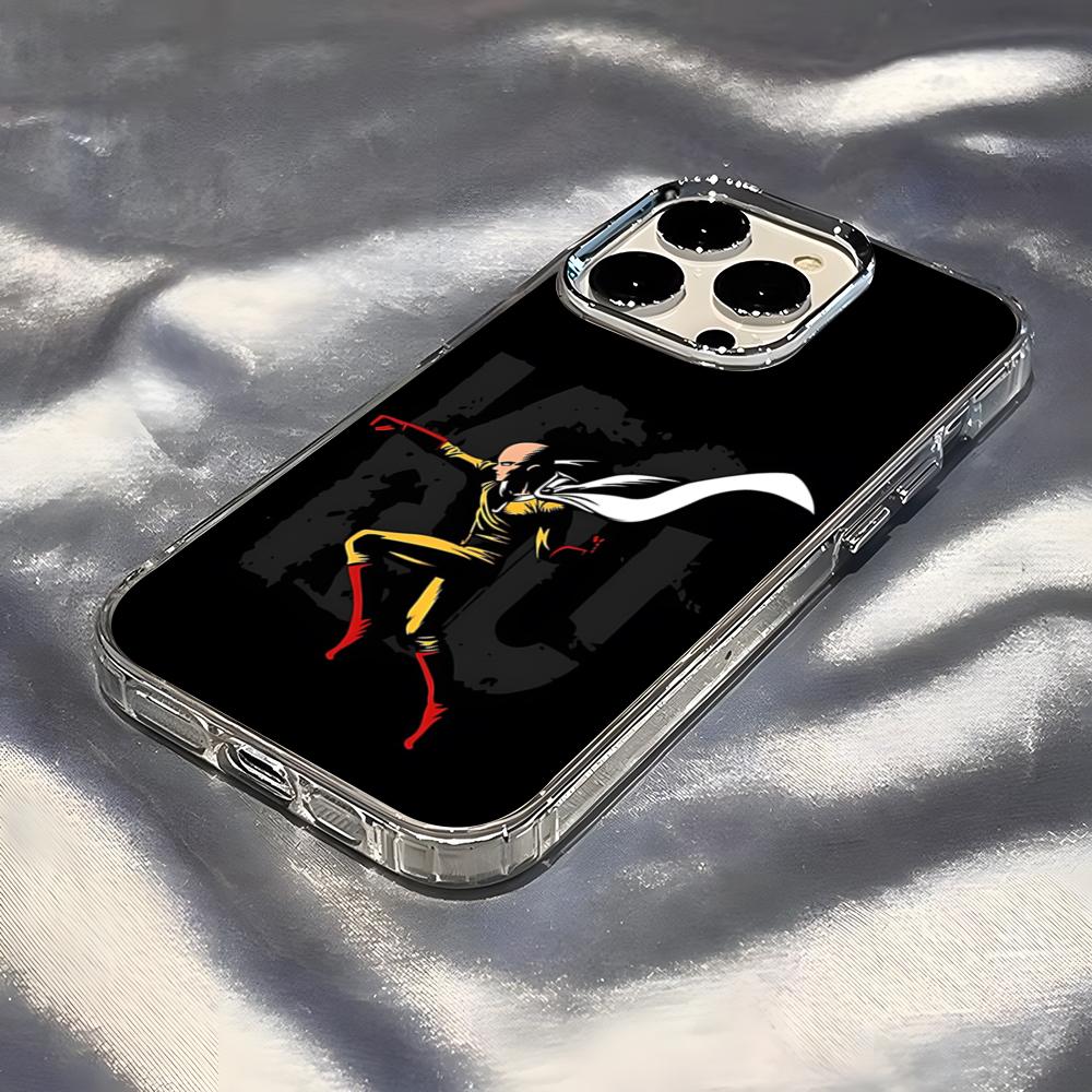 Чехол для телефона One-Punch Man для iPhone 17 Pro Max 16 15 14 Pro Max iPhone 13 Pro Max 11 Plus Прозрачный чехол